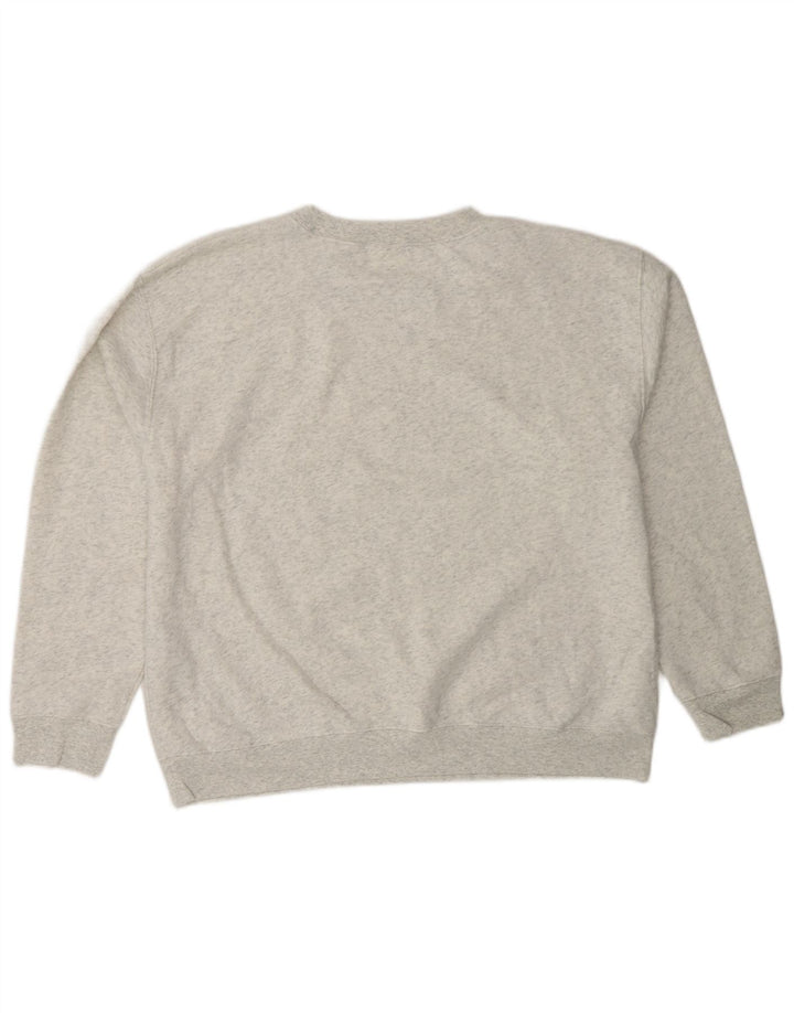 LEVI'S Womens Oversized Sweatshirt Jumper UK 16 Large Grey Flecked Cotton Vintage Levi's and Second-Hand Levi's from Messina Hembry 