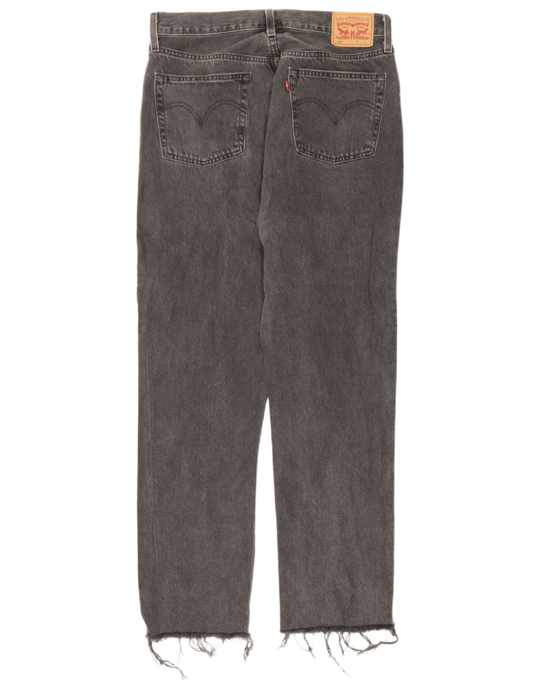Levi's ženske ravne traperice 501 W30 L30 sivi pamuk