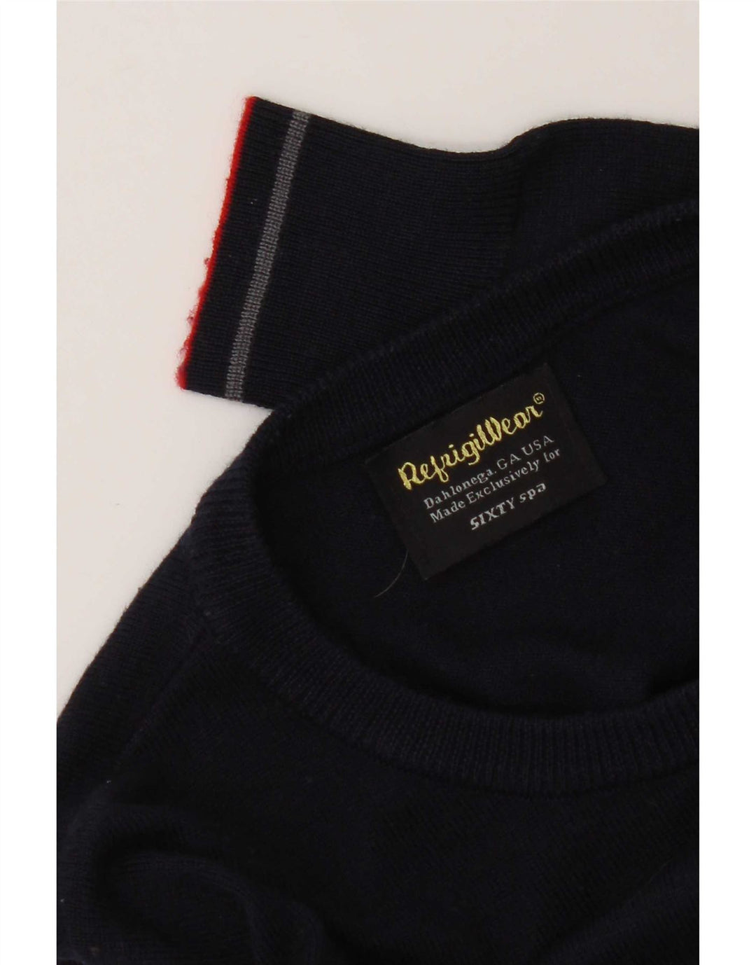 Refrigiwear muški džemper s okruglim izrezom Regular Fit mali tamnoplavi