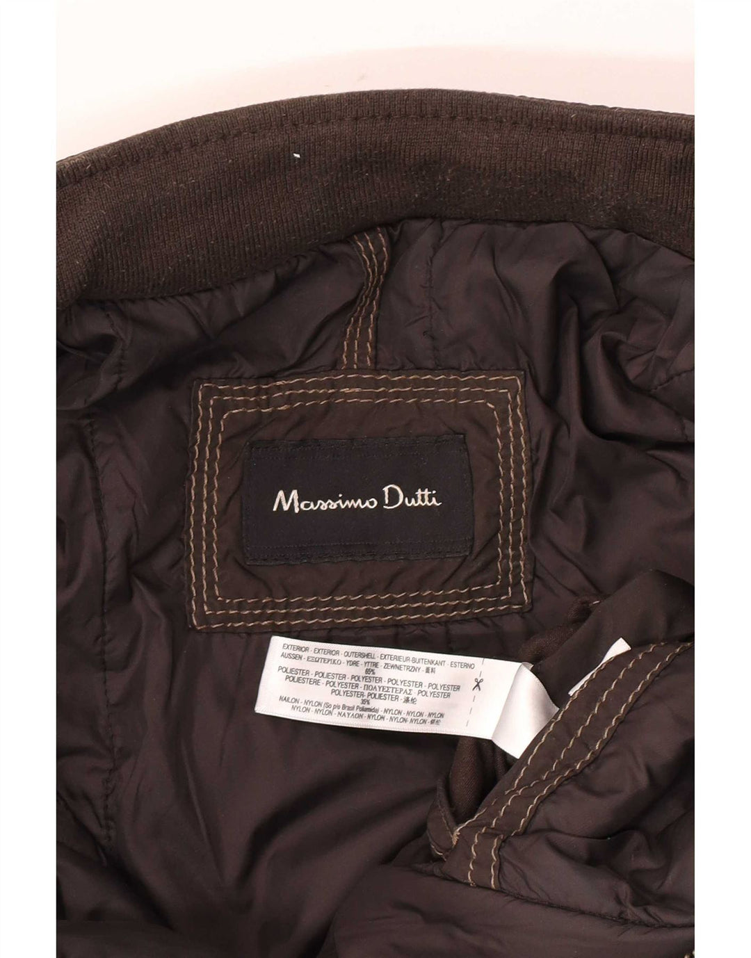 Massimo Dutti muška podstavljena jakna Large Brown Polyester