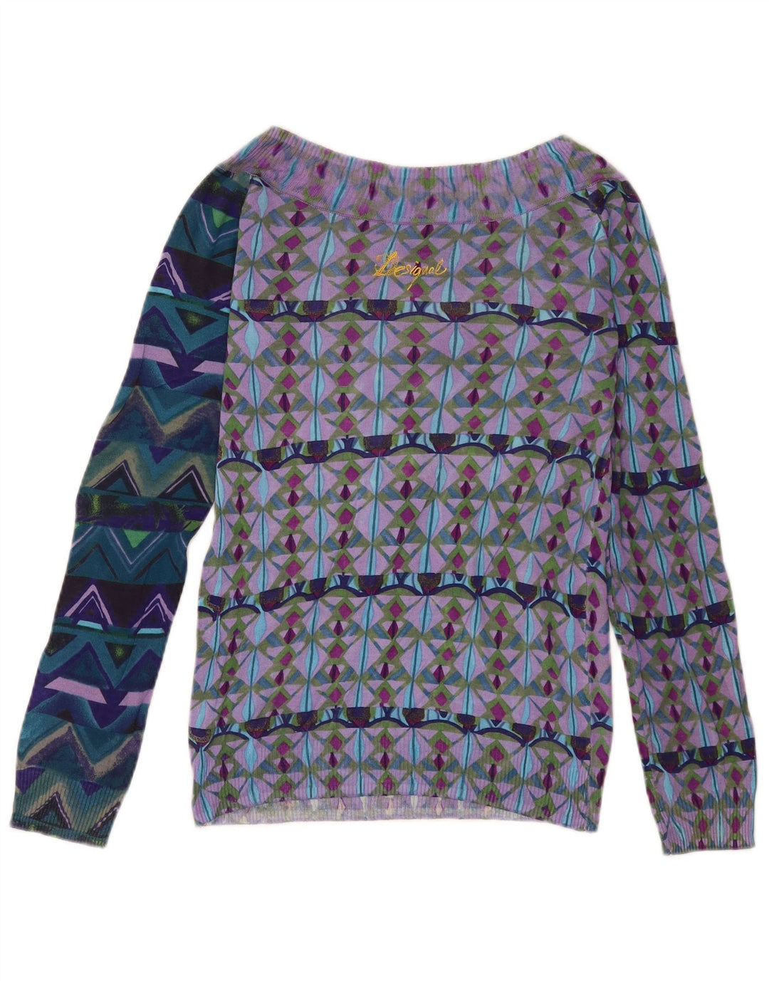 Desigual ženska majica s otvorenim ramenima UK 18, velika višebojna boemska majica