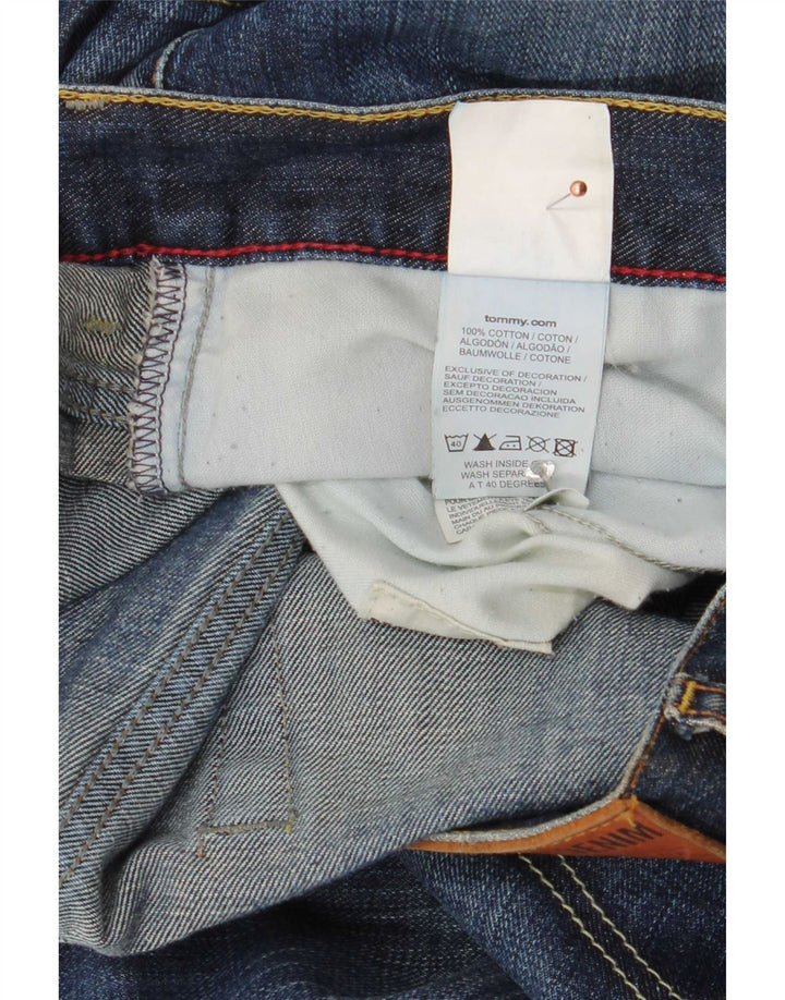Tommy Hilfiger Muške traperice Manhattan Bootcut W38 L34 Plavi pamuk