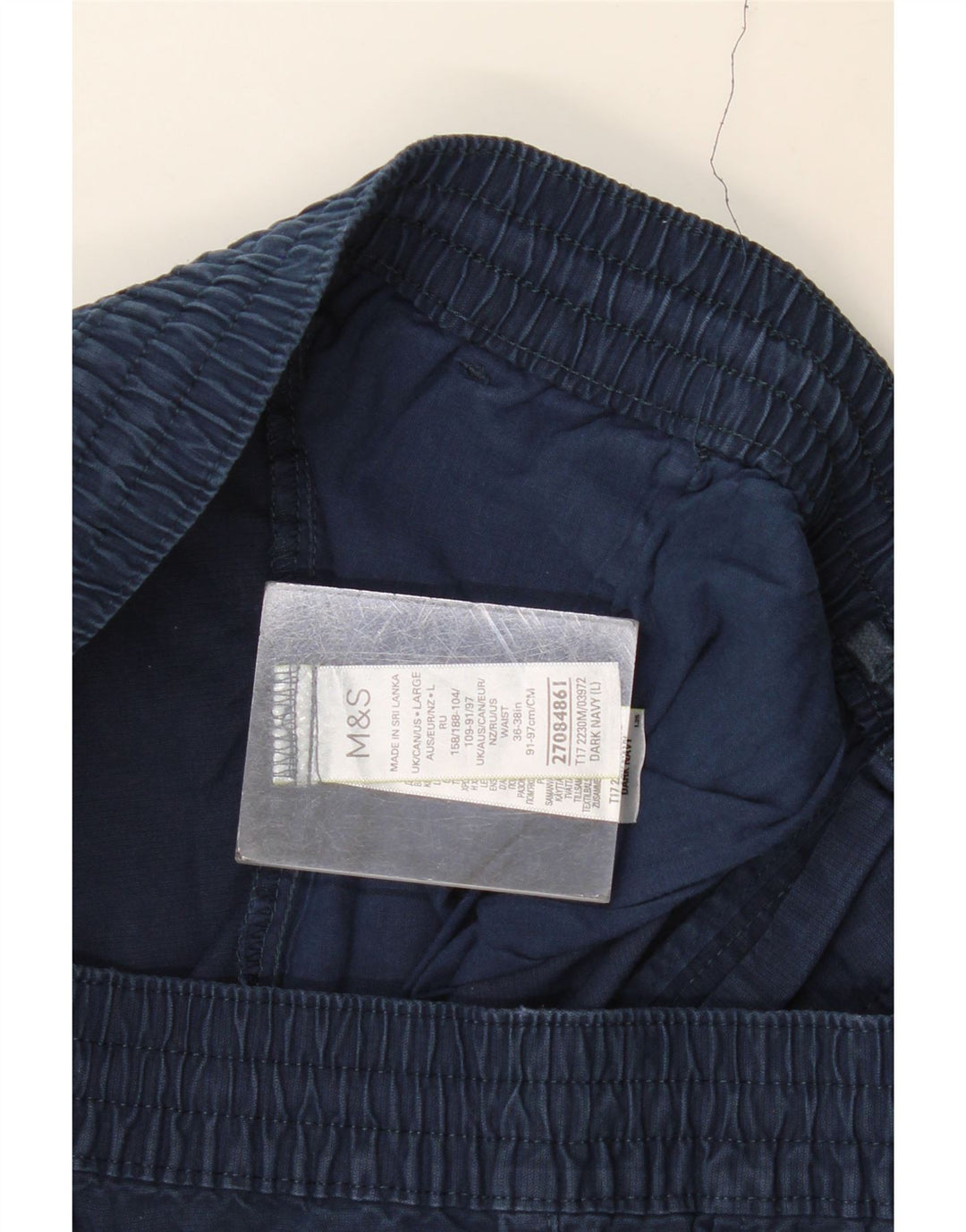 MARKS & SPENCER Muške chino kratke hlače Large W36 tamnoplavi pamuk