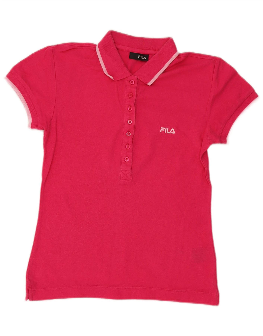 Fila ženska polo majica UK 12 srednje ružičasti pamuk