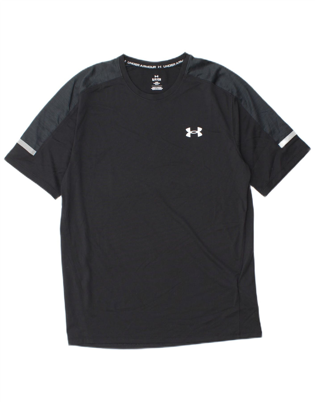 Under Armour muška majica kratkih rukava Mali crni poliester u boji