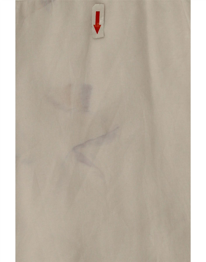 Zara ženska prevelika košulja UK 14 Srednje bijeli pamuk