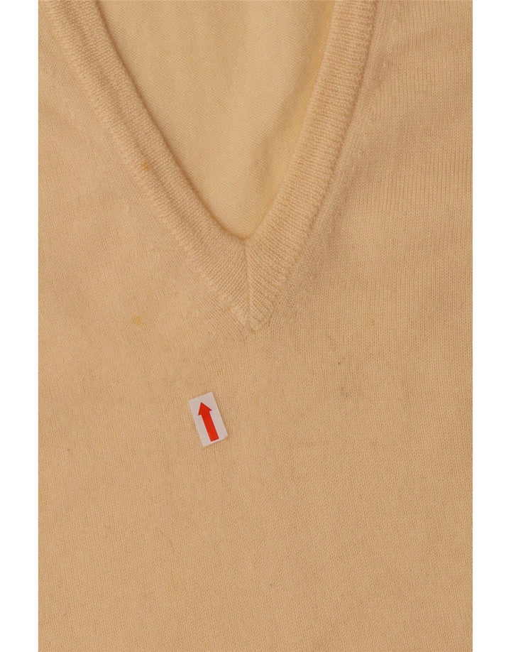 POLO muški prsluk s V-izrezom IT 52 Velika žuta djevičanska vuna