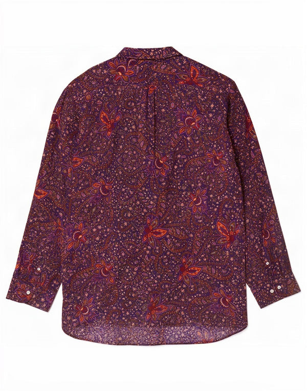Chaps Ženska košulja UK 20 2XL Ljubičasti Paisley pamuk