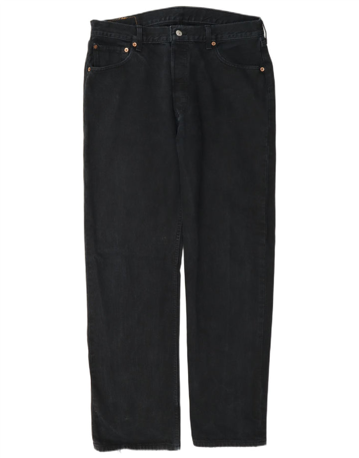 Levi's muške 501 ravne traperice W34 L32 tamnoplave