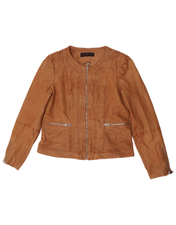 Trussardi Jeans ženska kožna jakna IT 46 Large Brown Leather