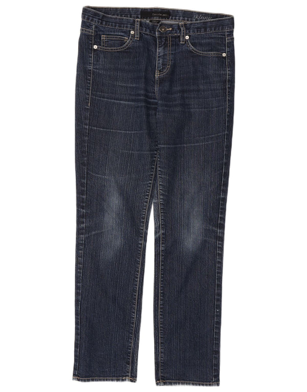 Calvin Klein ženske uske traperice US 10 Large W32 L30 tamnoplavi pamuk