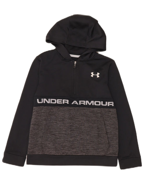Under Armour Boys Graphic majica s kapuljačom 9-10 godina srednje crne boje