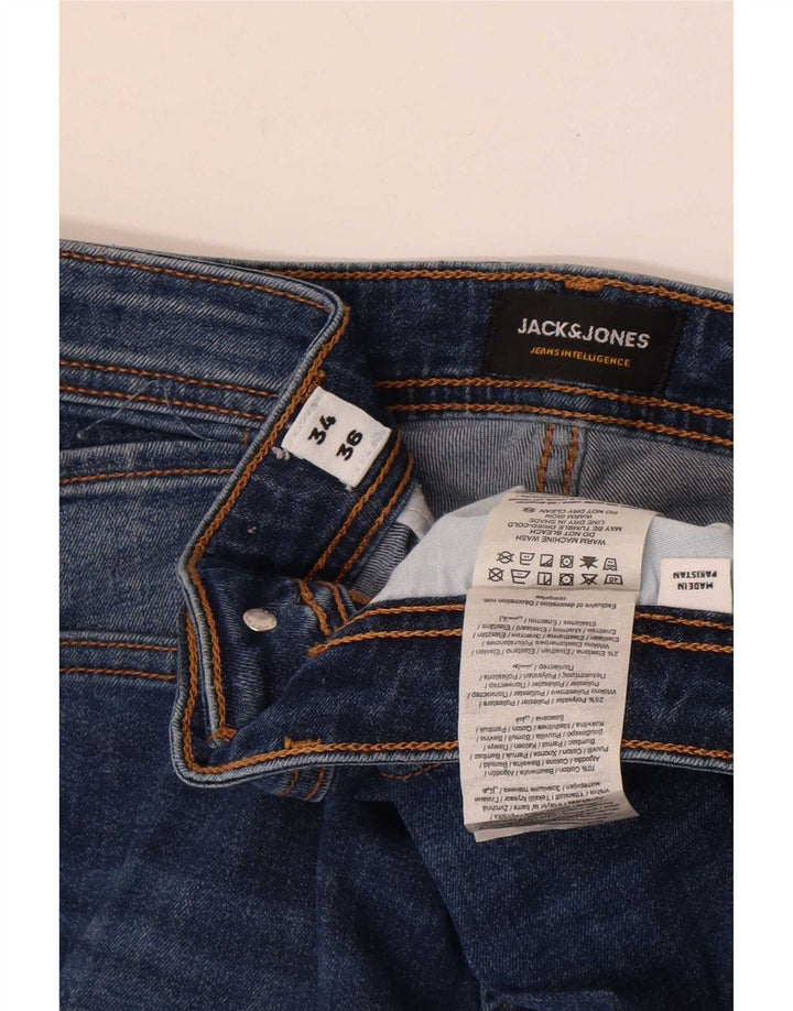 Jack & Jones Muške uske traperice W34 L36 Plavi pamuk