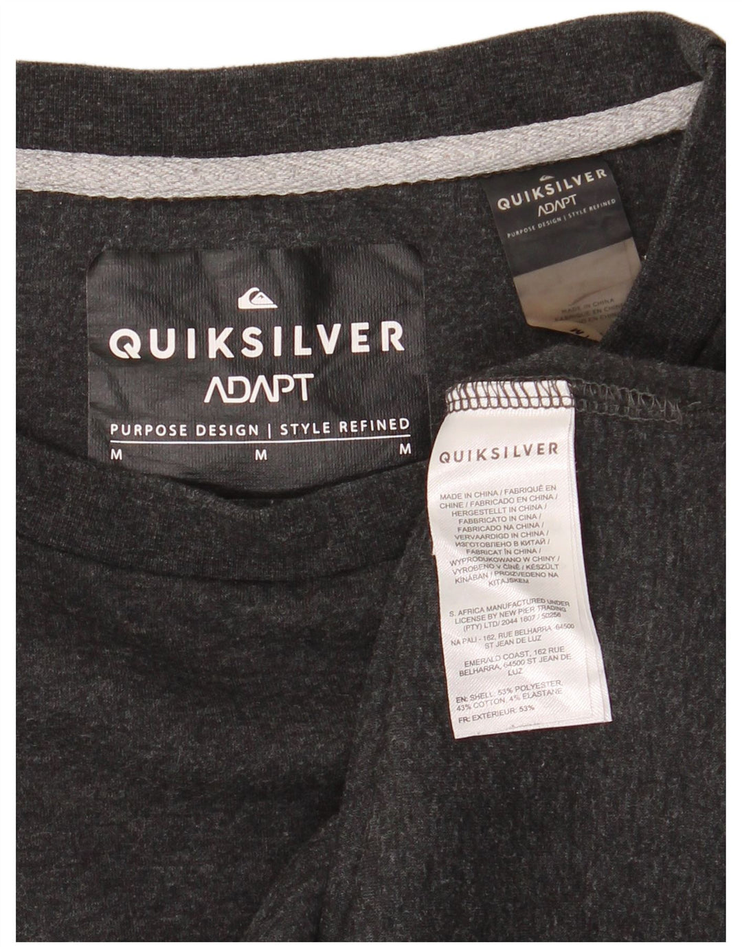 Quiksilver muški džemper srednje sive boje s flekama od poliestera
