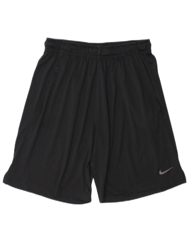 Nike muške Dri Fit sportske kratke hlače srednje crne boje od poliestera