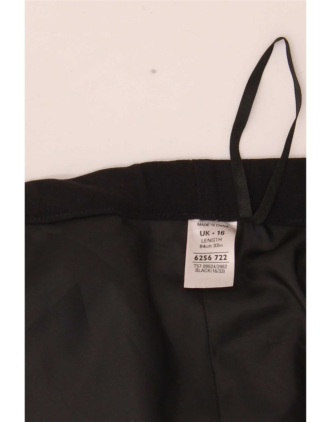 Marks & Spencer ženska suknja A-kroja s apstraktnim uzorkom UK 16 velika W40 crna