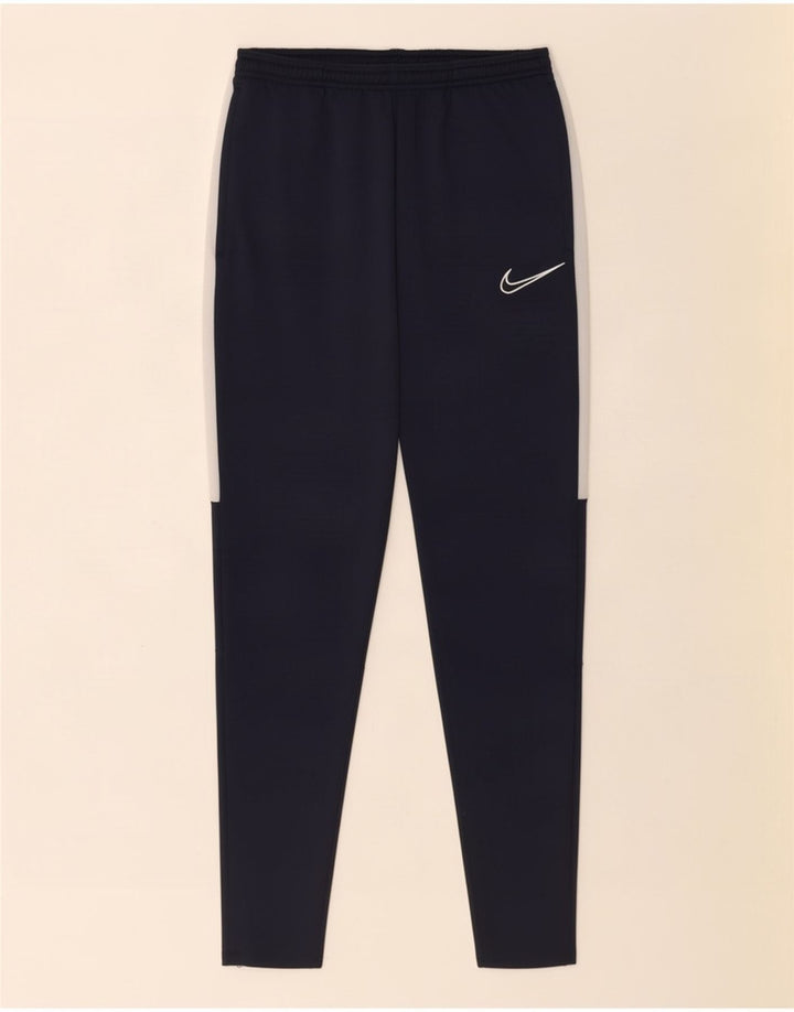 Nike muške Dri Fit hlače za trenirku Male tamnoplave poliesterske blokove
