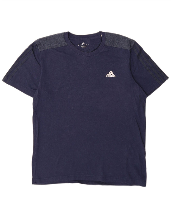 Adidas muška Climalite majica kratkih rukava srednje tamnoplavi pamuk