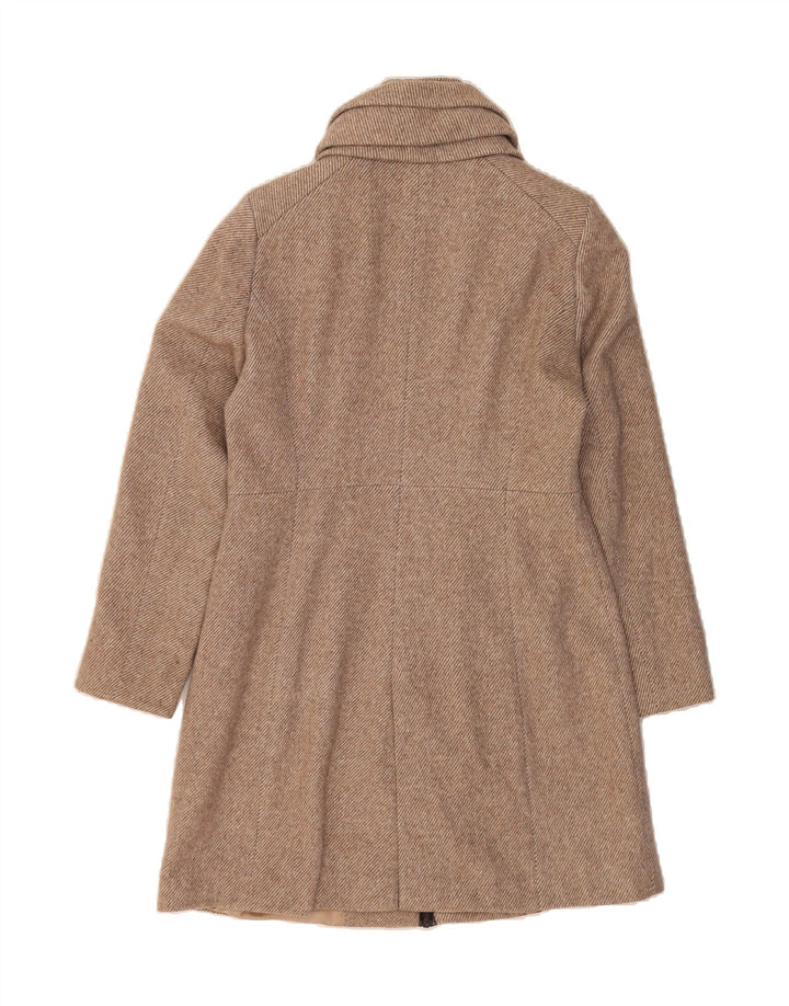 ZARA Womens Overcoat UK 14 Large Beige Vintage Zara and Second-Hand Zara from Messina Hembry 