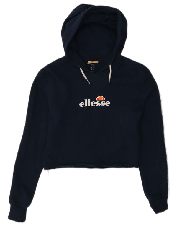 Ellesse ženska majica s kapuljačom s grafičkim motivima UK 4 XS tamnoplavi pamuk