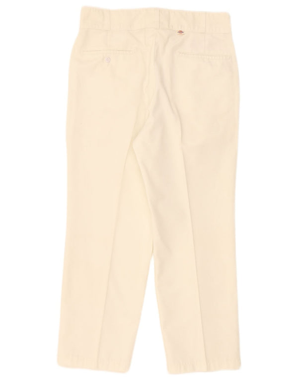 Dickies ženske ravne chino hlače W34 L26 bijeli poliester