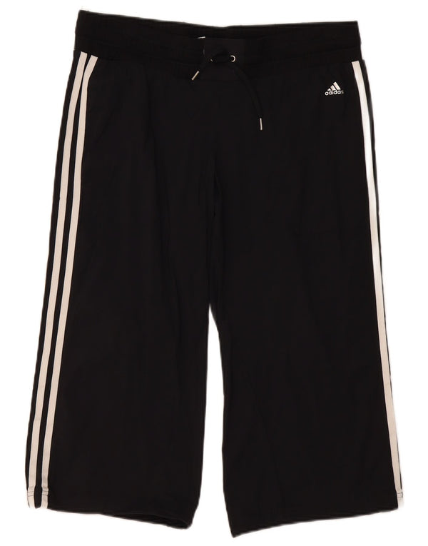 ADIDAS Ženske Climacool Capri Trenirke Hlače UK 12 srednje crne