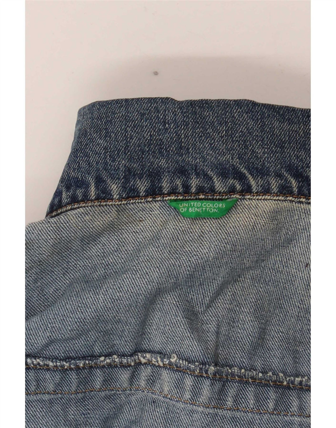 Benetton muška traper jakna UK 40 Large Blue