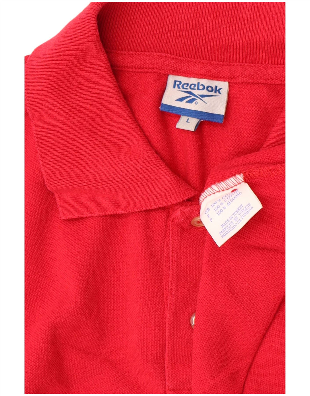 Reebok muška polo majica Large Red Cotton