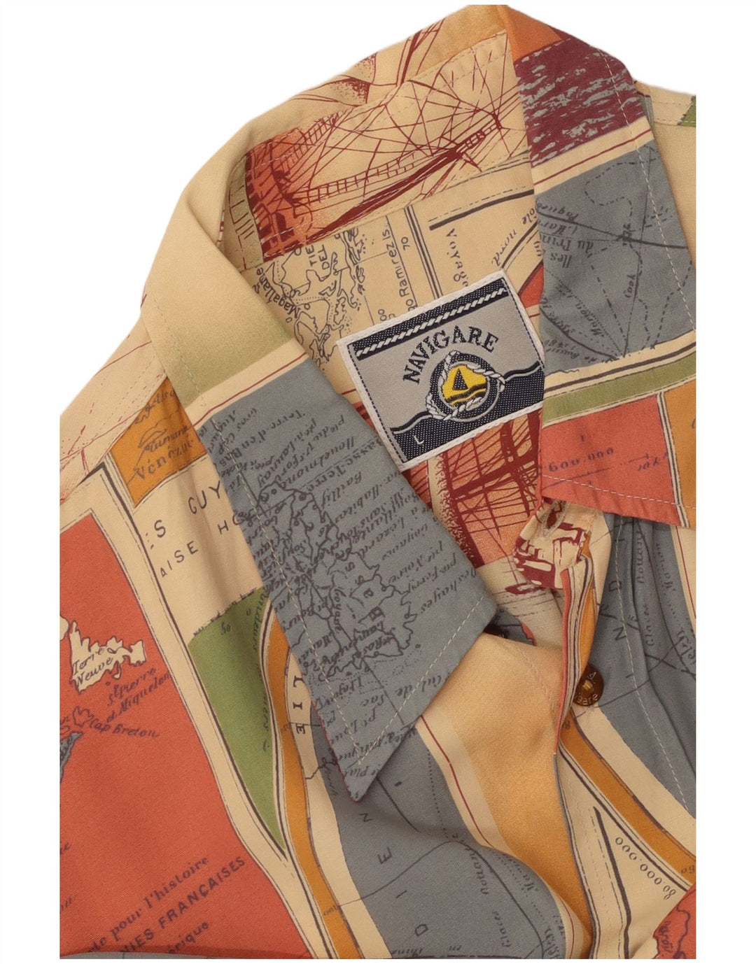 NAVIGARE muška košulja kratkih rukava Veliki raznobojni patchwork