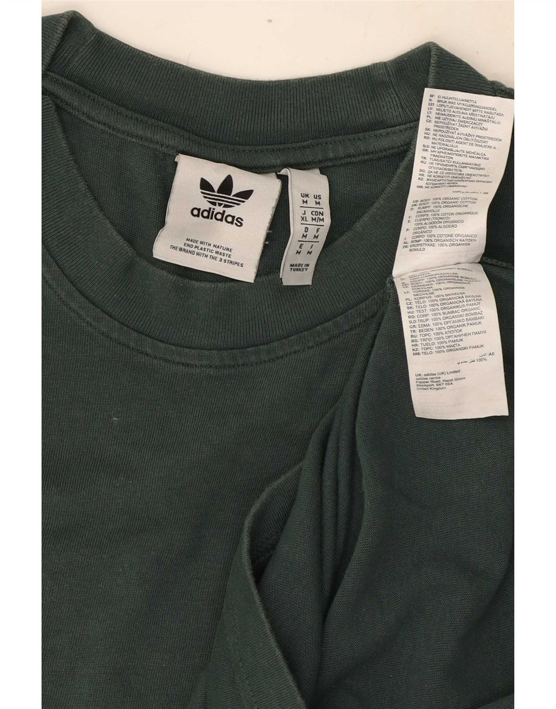 Adidas muška majica kratkih rukava Srednje zeleni pamuk