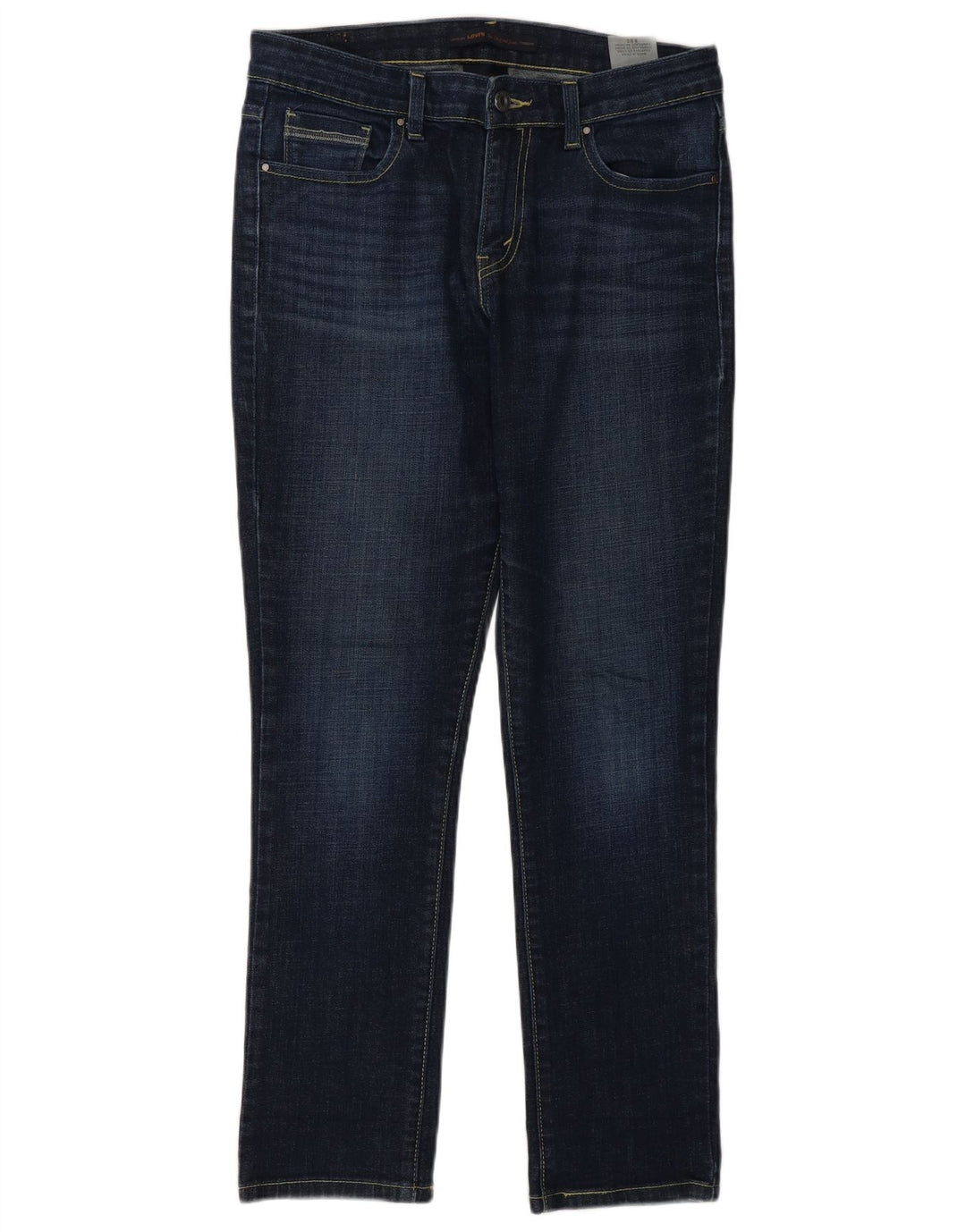 Levi's ženske uske traperice US 8 srednje W30 L29 tamnoplavi pamuk