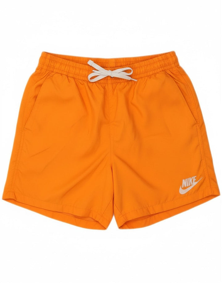 NIKE Mens Swimming Shorts Medium Orange Polyester