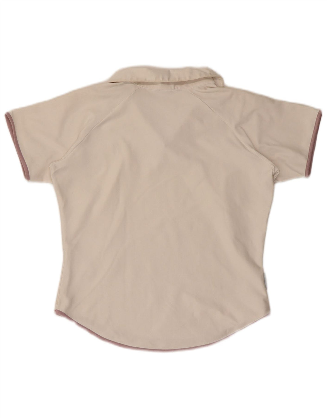 NIKE ženska Dri Fit Crop Polo majica US 8/10 Srednje bijeli poliester