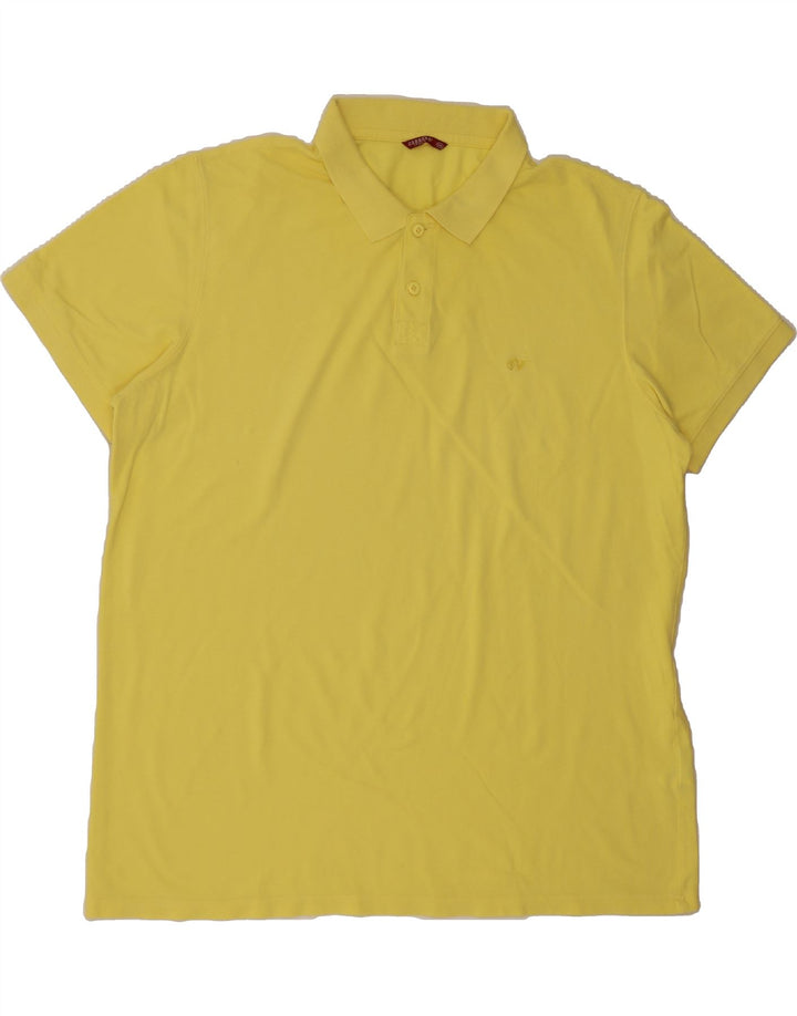 CARRERA Mens Polo Shirt 3XL Yellow Cotton Vintage Carrera and Second-Hand Carrera from Messina Hembry 
