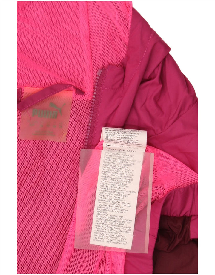 PUMA velika ženska kišna jakna s kapuljačom UK 10 Small Pink Colourblock