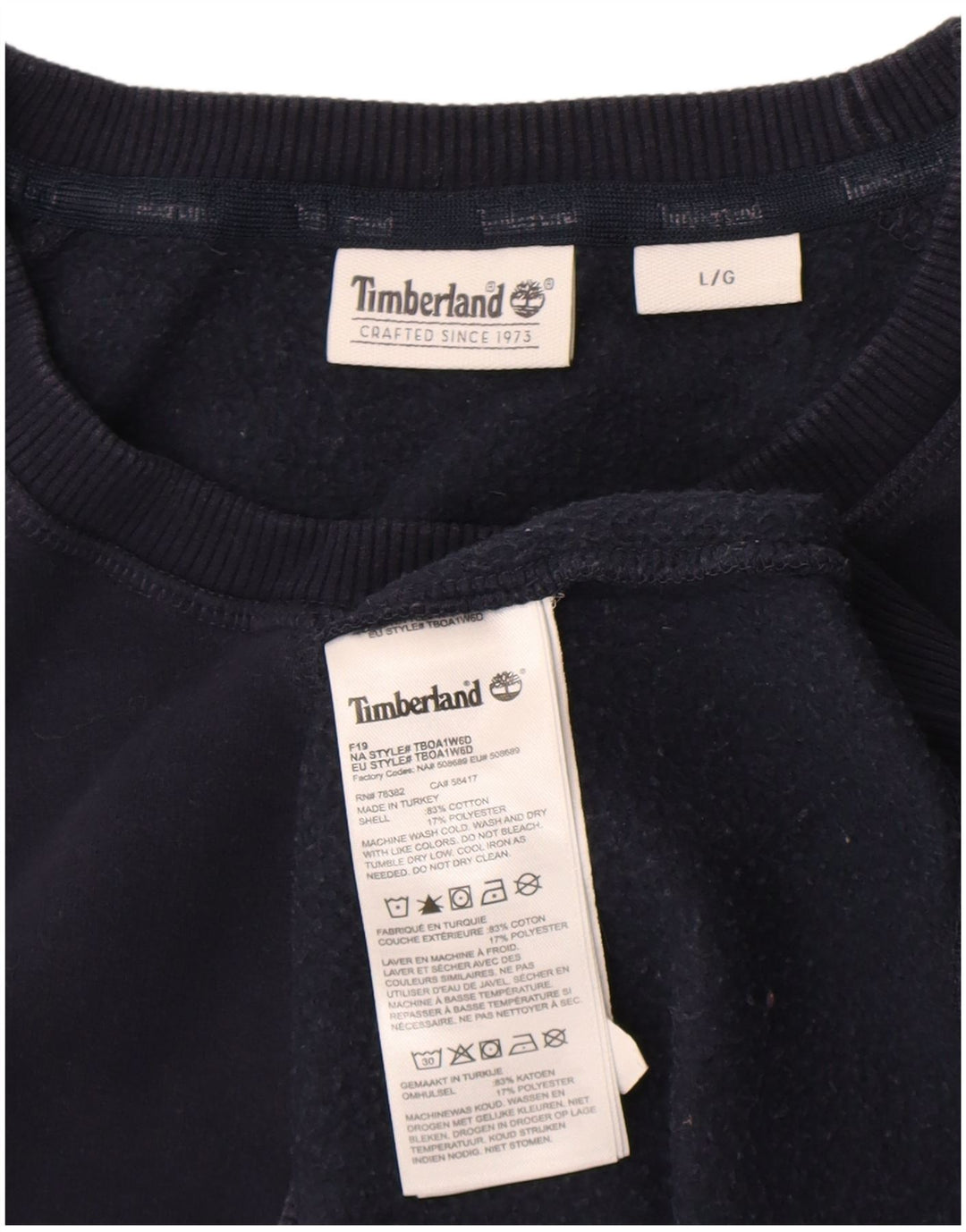 Timberland muški džemperi veliki tamnoplavi pamuk