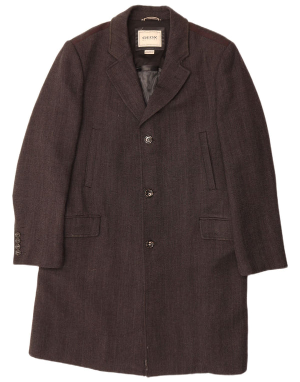 GEOX Muški kaput UK 46 3XL Siva riblja kost vuna