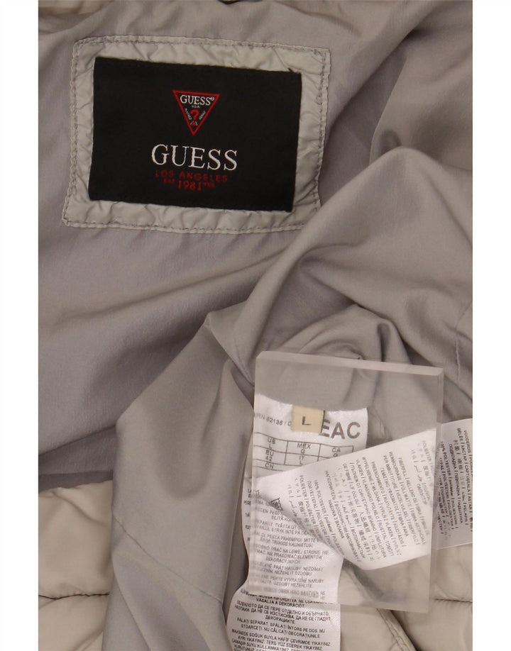 GUESS Ženska podstavljena jakna UK 16 Large Beige Poliester