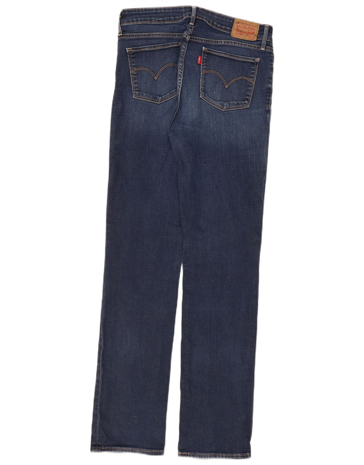 LEVI'S ženske ravne traperice 714 W30 L32 plavi pamuk