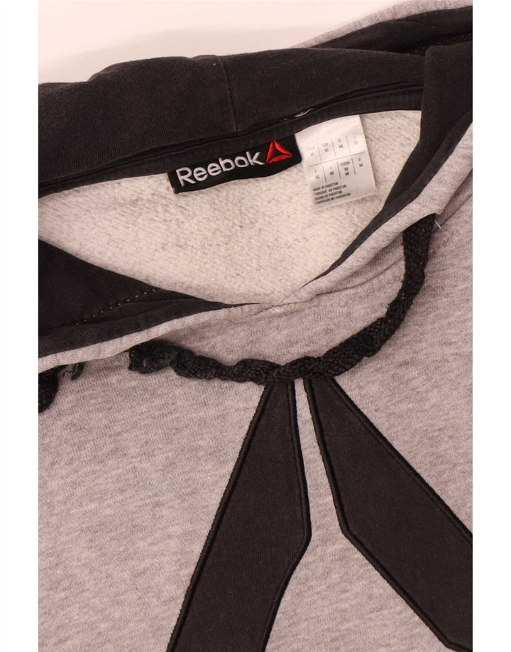 Reebok muška majica s kapuljačom s kapuljačom, srednje sivi pamuk