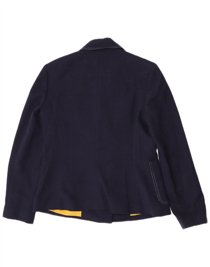 Sisley ženski sako s dvorednim kopčanjem IT 46 Large Navy Blue