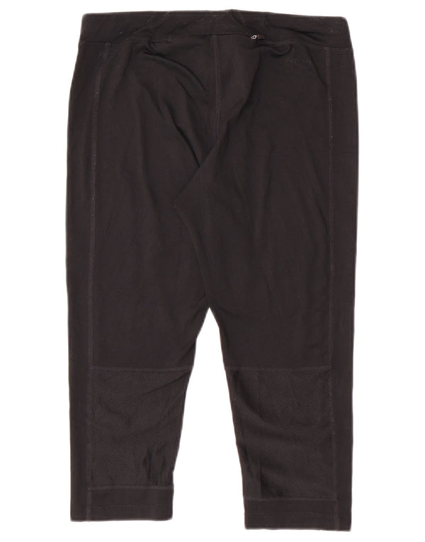 Nike Ženske Dri Fit Capri Leggings UK 10 Male crne poliesterske sportske