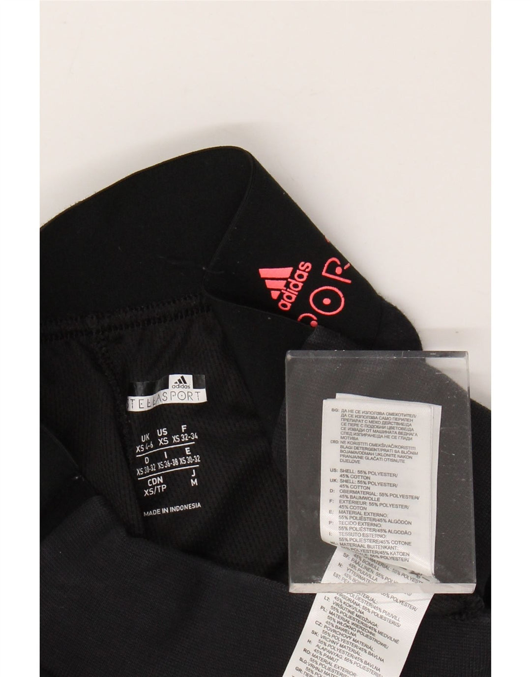 ADIDAS Ženske Stella Graphic Trenirke Hlače Joggers UK 4/6 XS Crne