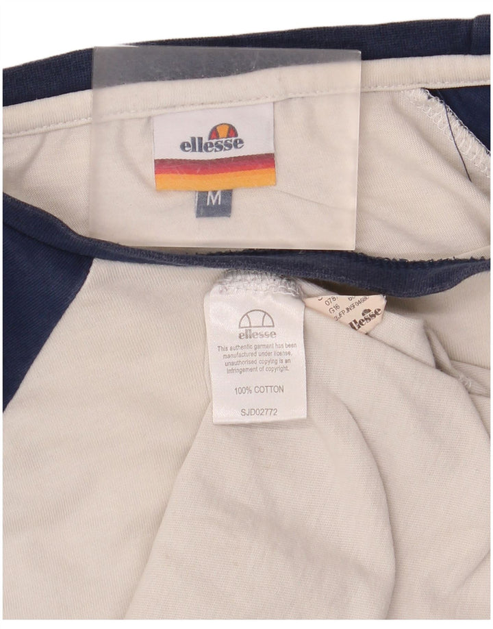 Muška majica Ellesse Graphic dugih rukava srednje bijele boje, pamuk