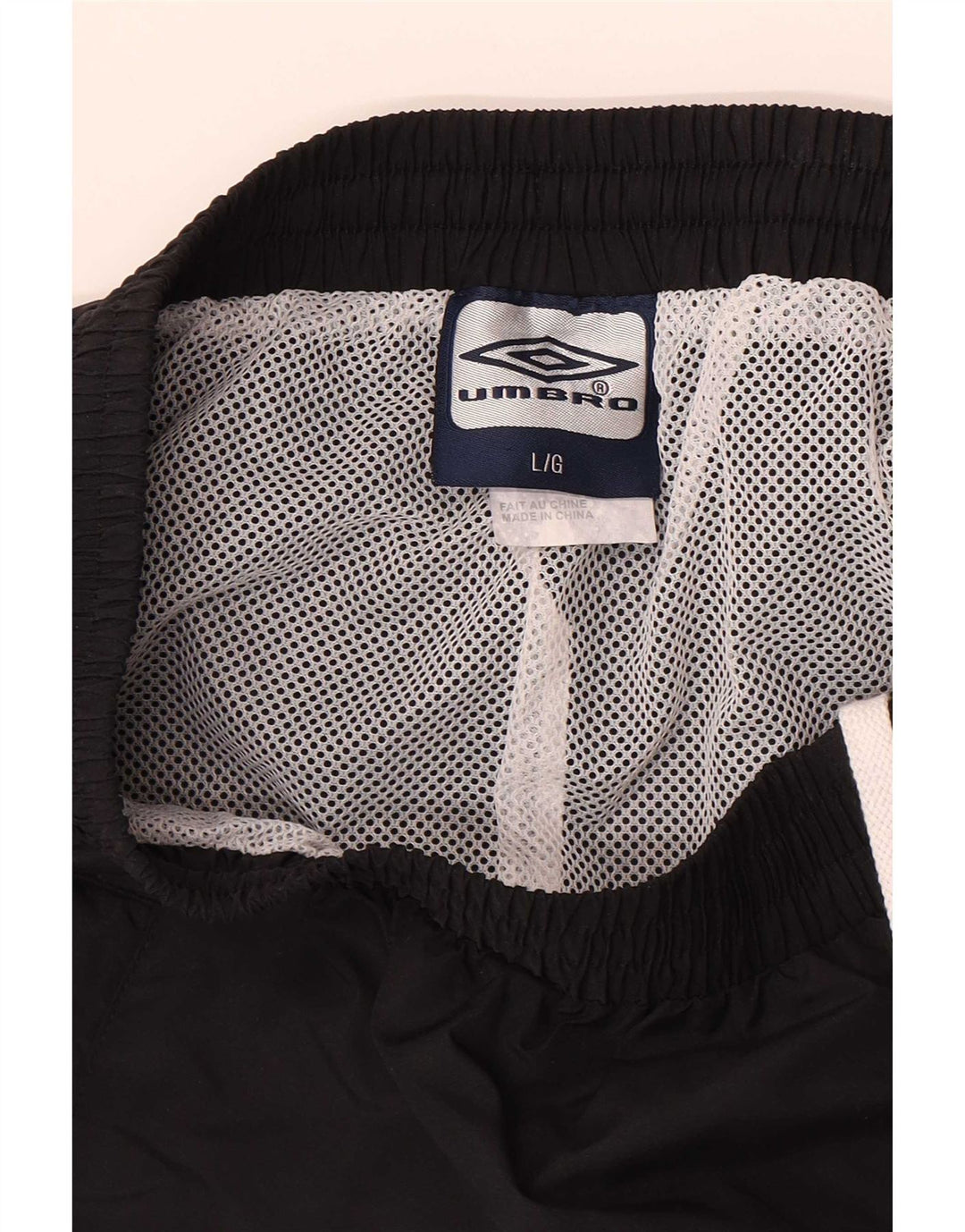 Umbro muške hlače za trenirku, velike crne poliesterske hlače