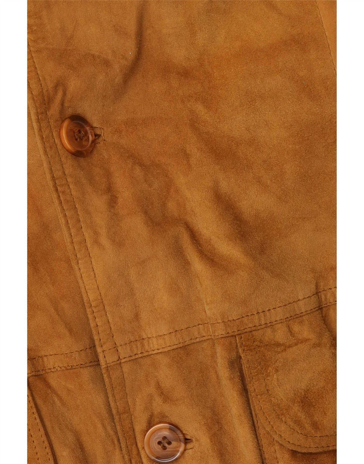 Vintage muška bomber jakna od brušene kože IT 54 2XL bež koža