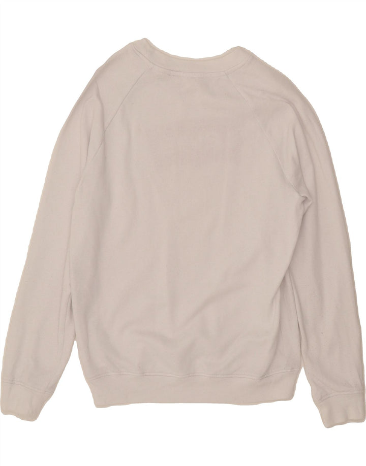 LEVI'S Womens Graphic Sweatshirt Jumper UK 10 Small White Cotton Vintage Levi's and Second-Hand Levi's from Messina Hembry 