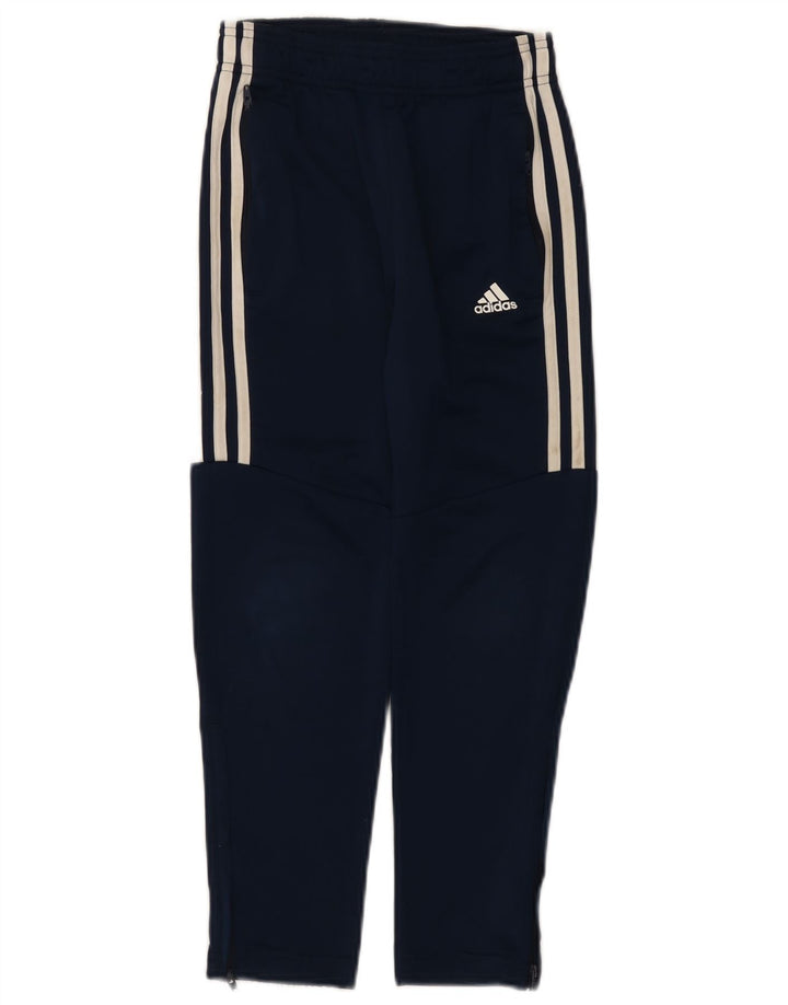 Adidas Hlače za trenirku za dječake 7-8 godina tamnoplave poliesterske