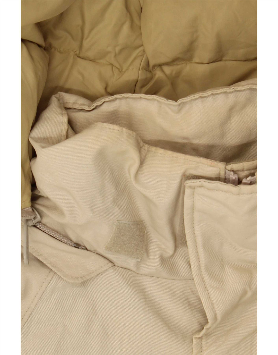 Woolrich muški podstavljeni kaput s kapuljačom UK 36 Small Beige
