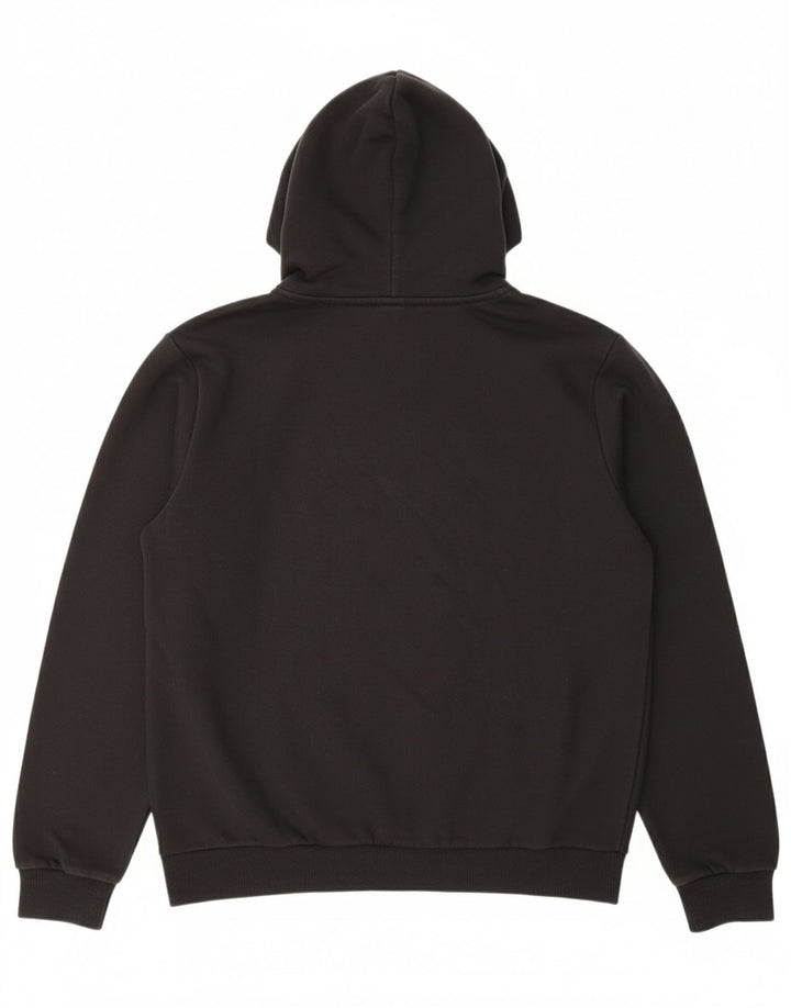 PUMA Mens Graphic Hoodie Jumper Medium Black Cotton